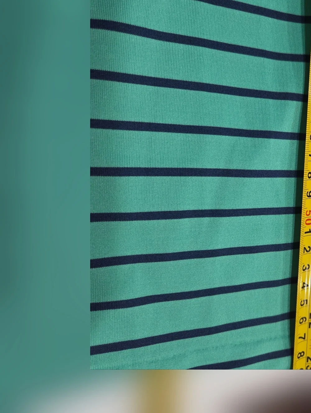 Ralph Lauren Boy’s Mint Green Striped Performance Polo Shirt Sz.10- 12